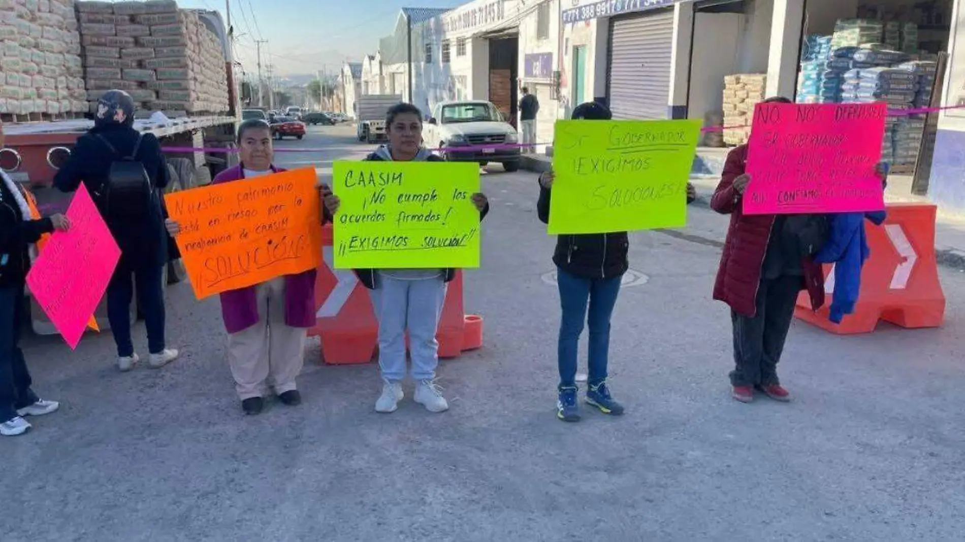 pachuca bloqueo bulevar el minero caasim 